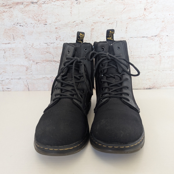 Dr. Martens Black Canvas Lace-Up Boots - Picture 2 of 13